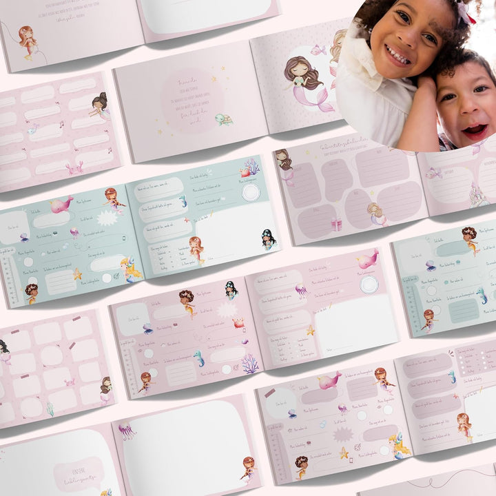 MeinBaby123® Freundebuch für Kinder, Freundschaftsbuch, Freundebuch Kindergarten, Freundebuch Schule
