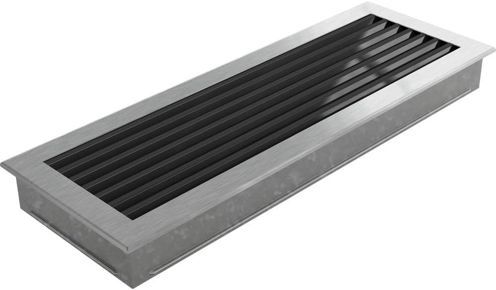 KRATKI Lüftungsgitter Kamingitter Fresh 17cm x 49cm geschlieffen 17 x 49 cm Geschliffen, 17 x 49 cm