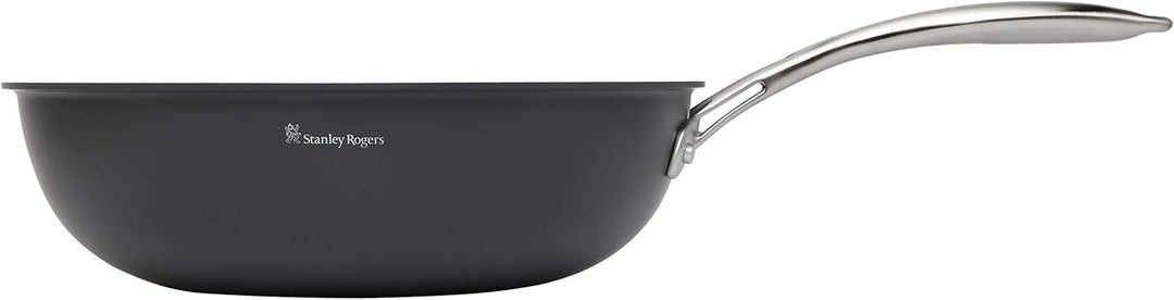 Stanley Rogers Wokpfanne Ø28 cm BI-PLY PROFESSIONAL, hochwertiger und innovativer Wok aus Edelstahl,