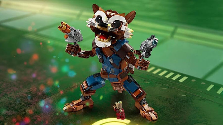 LEGO Marvel Rocket & Baby Groot, baubares Superhelden-Spielzeug für Kinder aus Marvel Studios' Guard