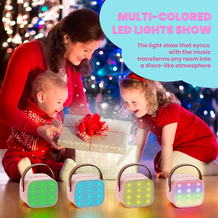 Kinder Karaoke Maschine, Neueste Karaoke Mikrofon Kinder, Geschenke für Mädchen Jungs,Mini Bluetooth