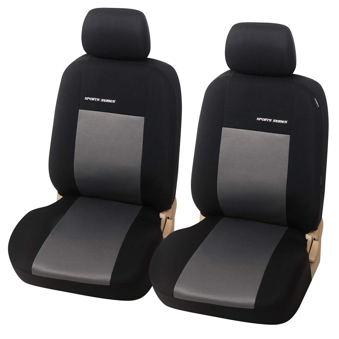 eSituro SCSC017234 Einzelsitzbezug universal Sitzbezug Sitzbezüge für Auto Schonbezug Schoner hellgr