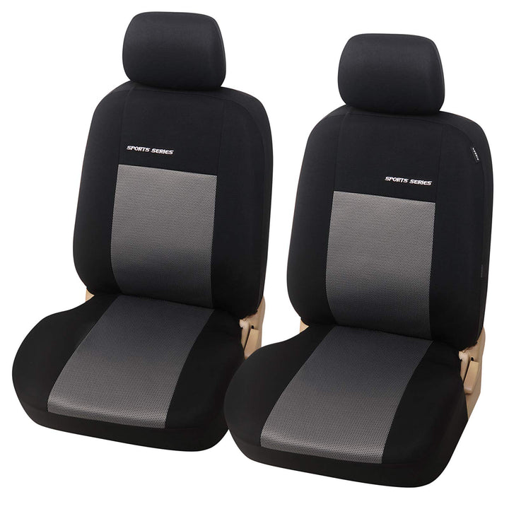eSituro SCSC017234 Einzelsitzbezug universal Sitzbezug Sitzbezüge für Auto Schonbezug Schoner hellgr