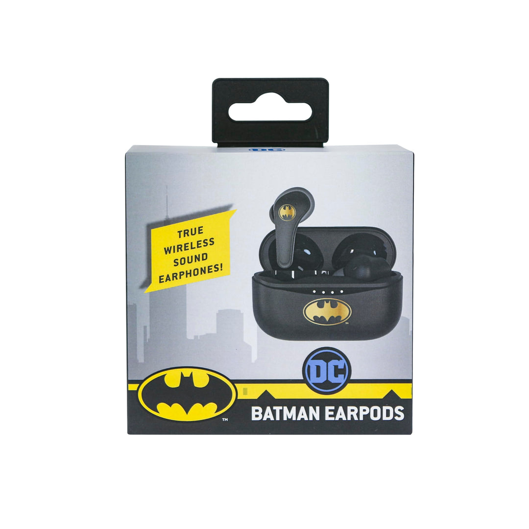 OTL Technologies Bluetooth V5.0 Kinder-Kopfhörer Batman mit Ladebox, Schwarz, one Size