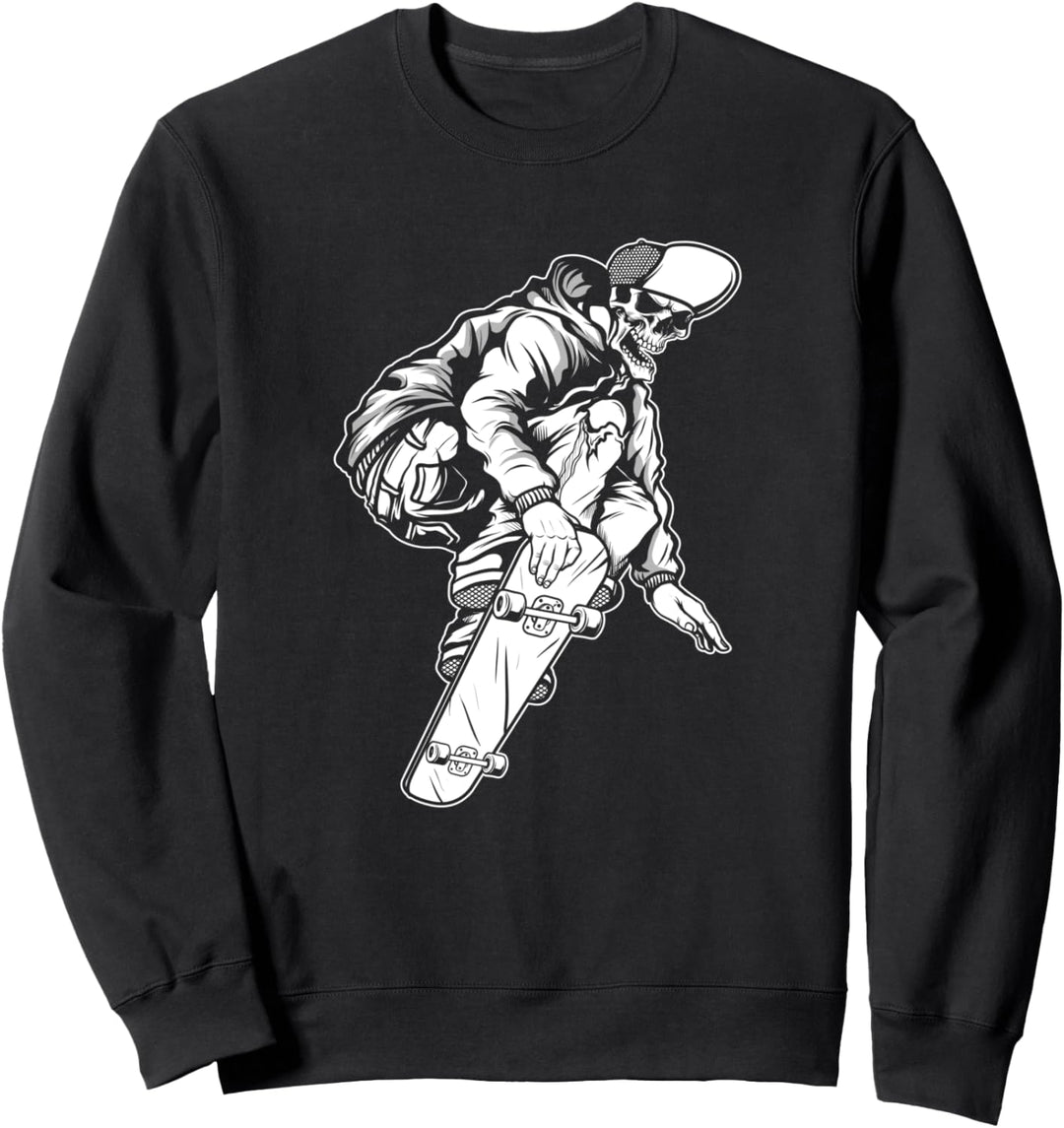 Skater Born To Skate Skateboard Retro Skateboarder Evolution Sweatshirt