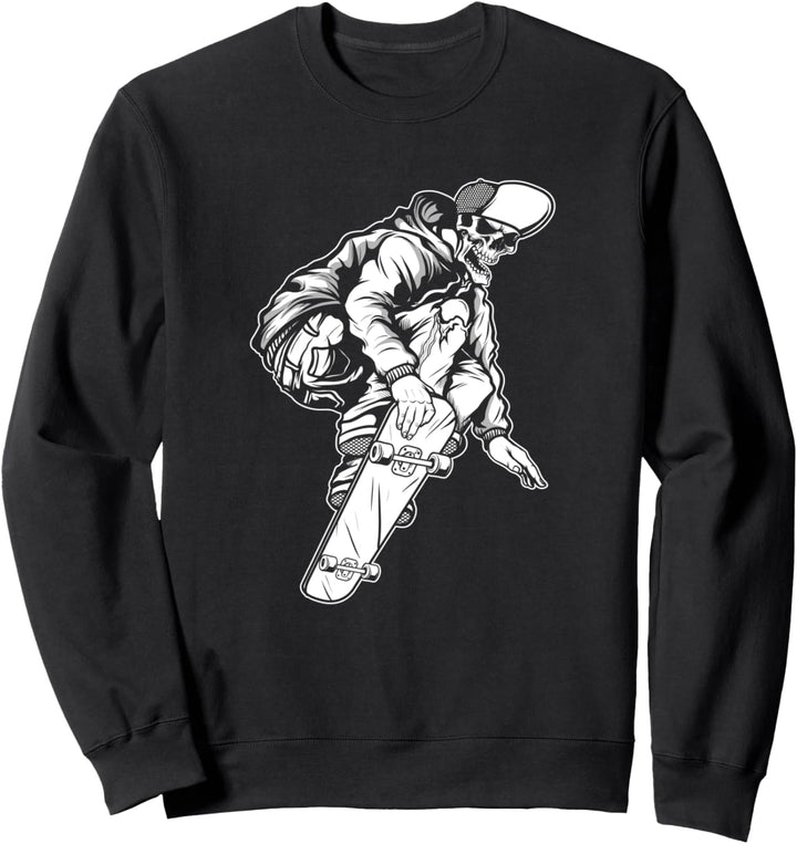 Skater Born To Skate Skateboard Retro Skateboarder Evolution Sweatshirt