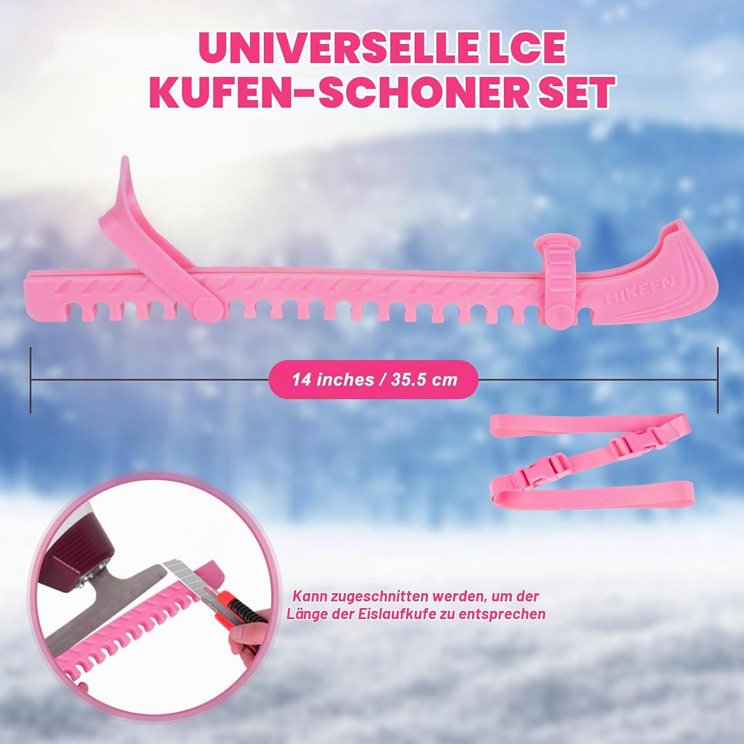 BOOSTEADY Schlittschuhschutz Verstellbarer Spatenschutz Kufenschoner für Eishockeyschlittschuhe Schl