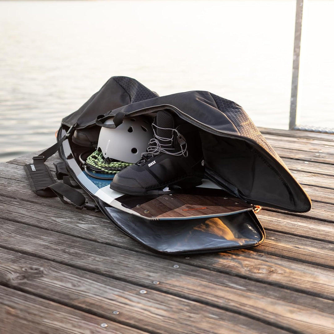 Mesle Wake- und Kiteboardtasche Quest Padded, bis 146 cm Boardlänge mit Bindung, gepolstert, Wakeboa