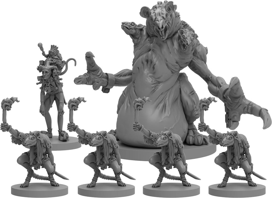 Steamforged Animal Adventures: Secrets of Gullet Cove – Rat King of Gullet Cove, RPG Feind Miniature