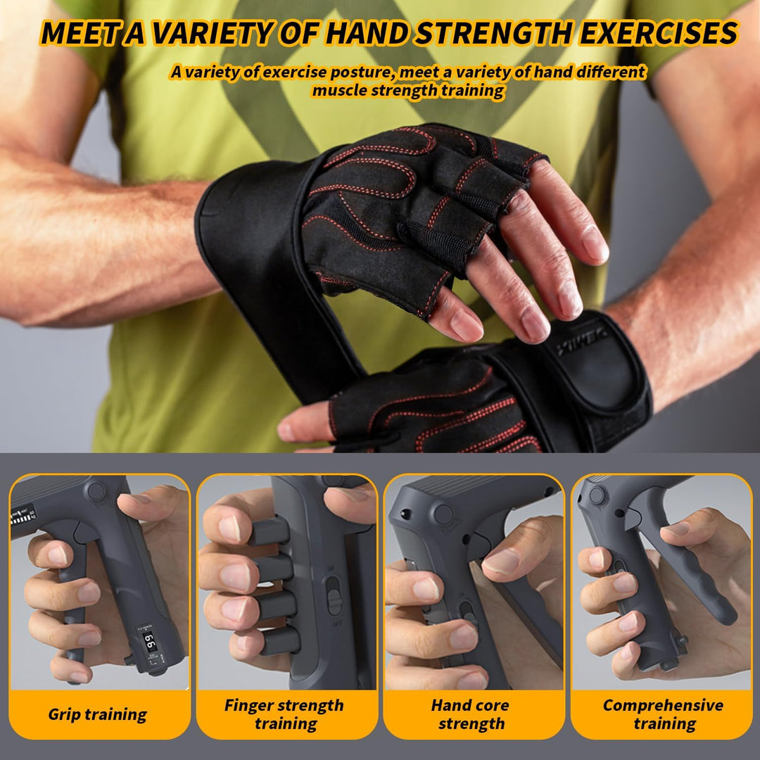 Handkraft Trainer, Grip Strength Trainer Einstellbar, Grifftrainer für Hand Training, Finger Trainer