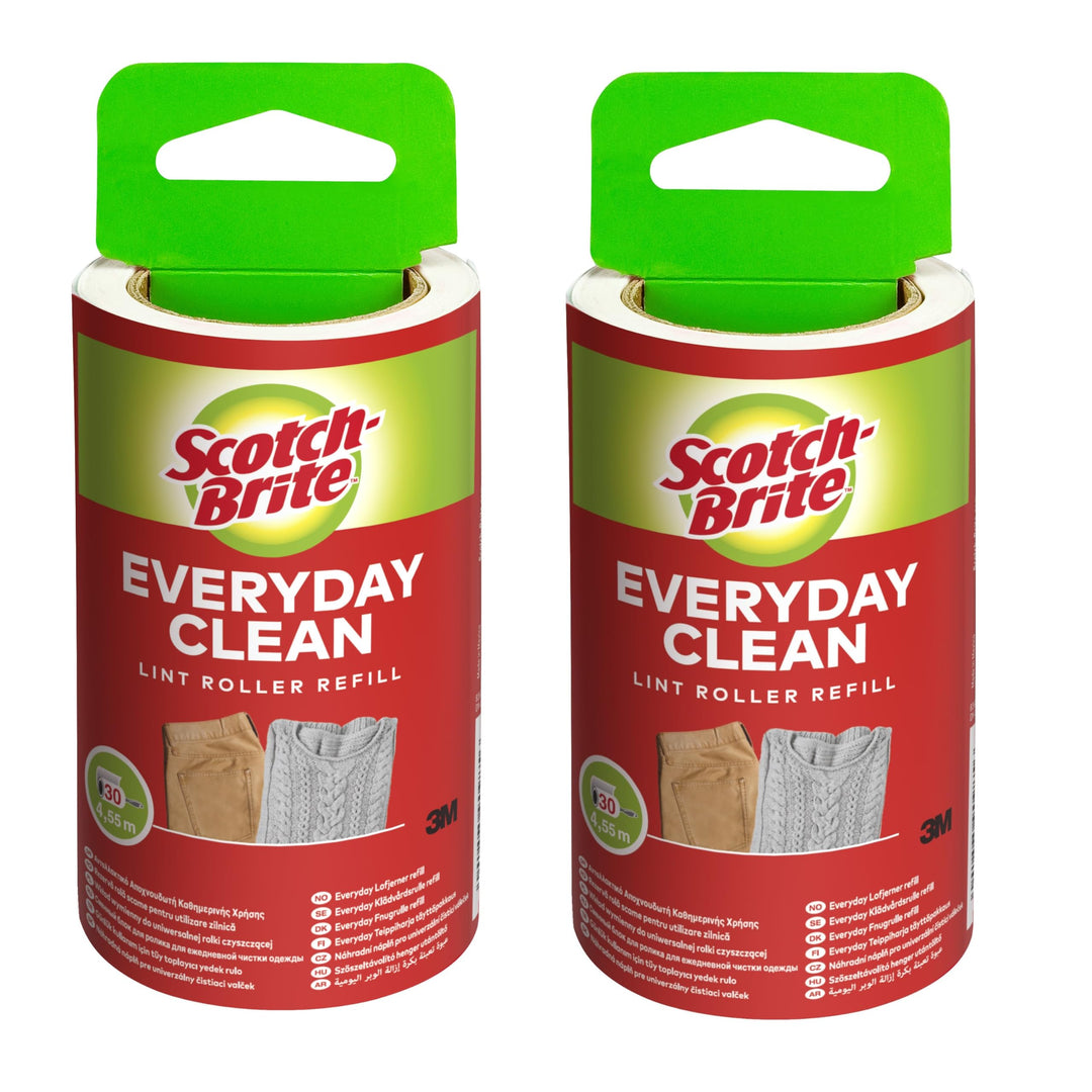 Scotch-Brite Ersatzrolle, 2er Pack à 30 Blatt, Nachfüllrolle für den Scotch-Brite Everyday Clean Fus