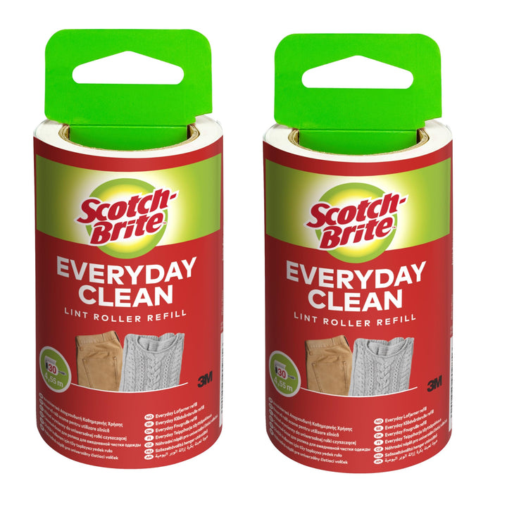 Scotch-Brite Ersatzrolle, 2er Pack à 30 Blatt, Nachfüllrolle für den Scotch-Brite Everyday Clean Fus
