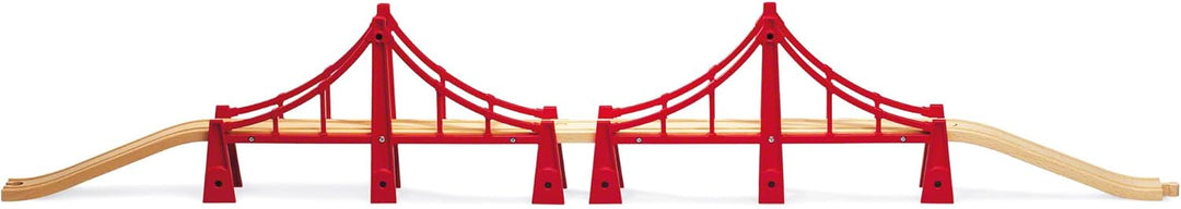 BRIO 33599 - Akku Lok mit Mini USB, bunt & 33683000 - Hängebrücke Bundle mit Hängebrücke, Bundle mit