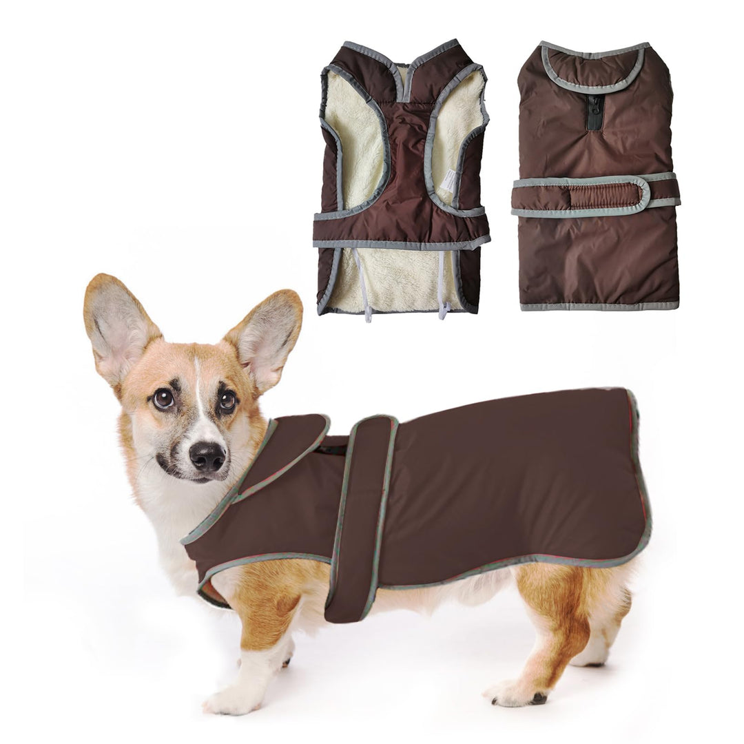 PETCUTE Hundejacke Winter Hundewintermantel Warme Winterjacke für kleine Hunde grosse Hunde Weste Fl