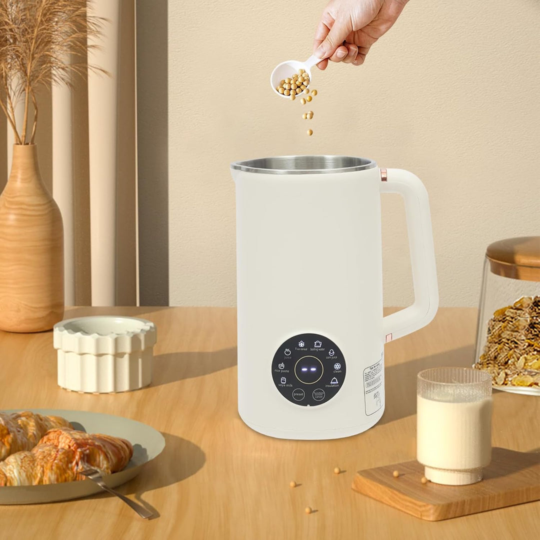 Automatische Nussmilchmaschine 1000ml mit 10 Klingen & 12-Stunden-Reservefunktion, multifunktional P