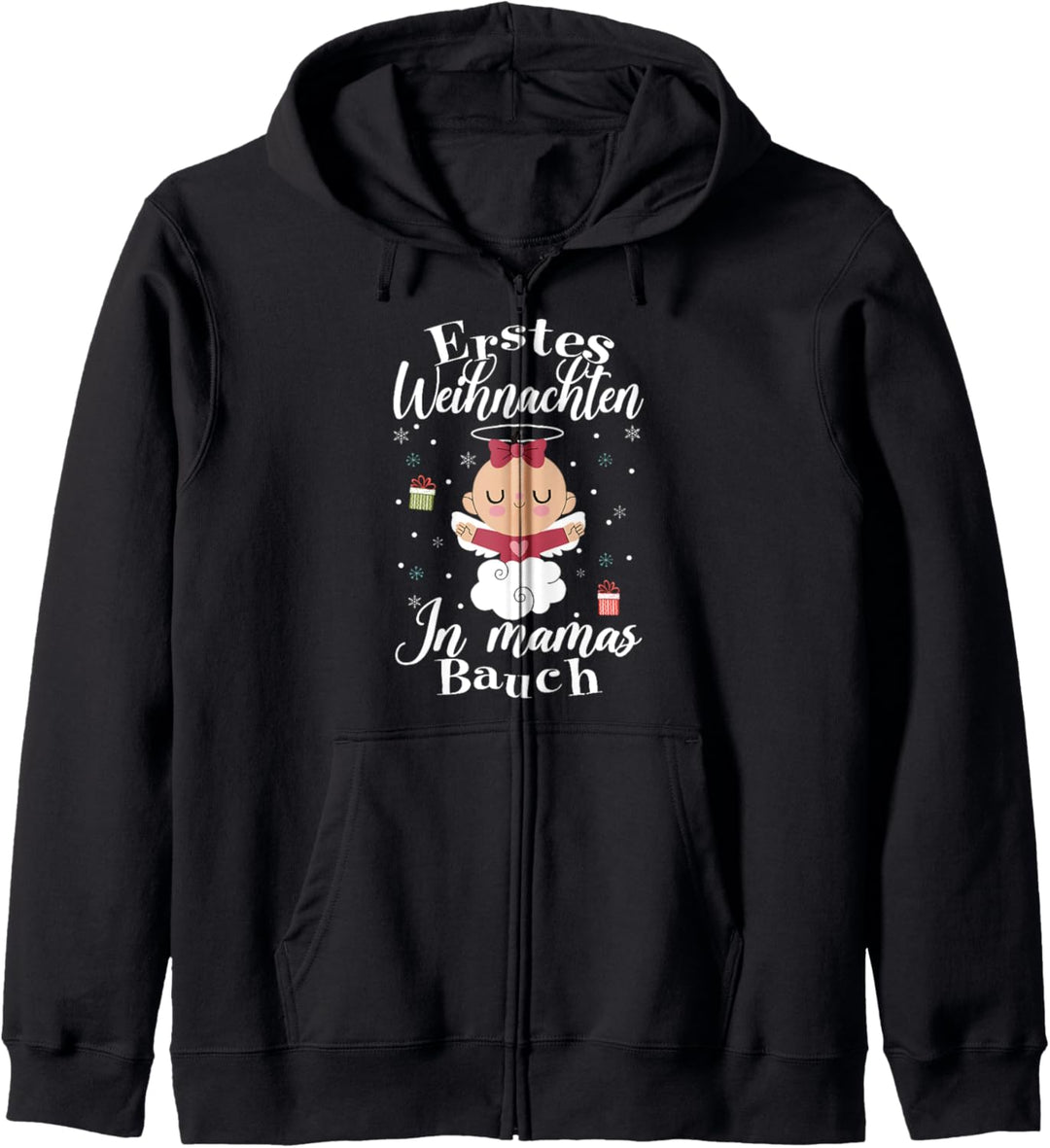 Erstes Weihnachten in Mamas Bauch Weihnachten Schwanger Kapuzenjacke