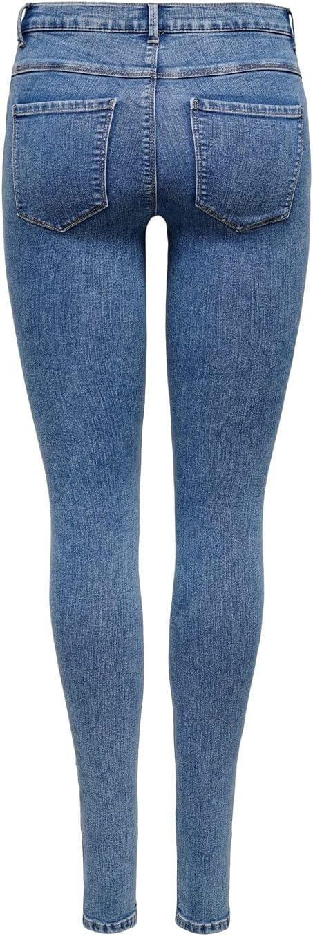 ONLY Female Skinny Jeans ONLROYAL Mittlere Taille Skinny Fit Jeans XS / 34L Blau (Medium Blue Denim)
