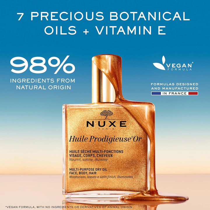 Nuxe Huile Prodigieuse Dry Golden Oil 50ml Aqua 50 ml (1er Pack), Aqua 50 ml (1er Pack)