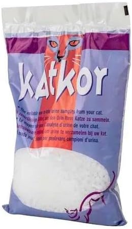 Katkor Perlenstreu | 3er Pack | 3 x 200 g | Urin-Katzenstreu für die Urinprobengewinnung | Zur Unter