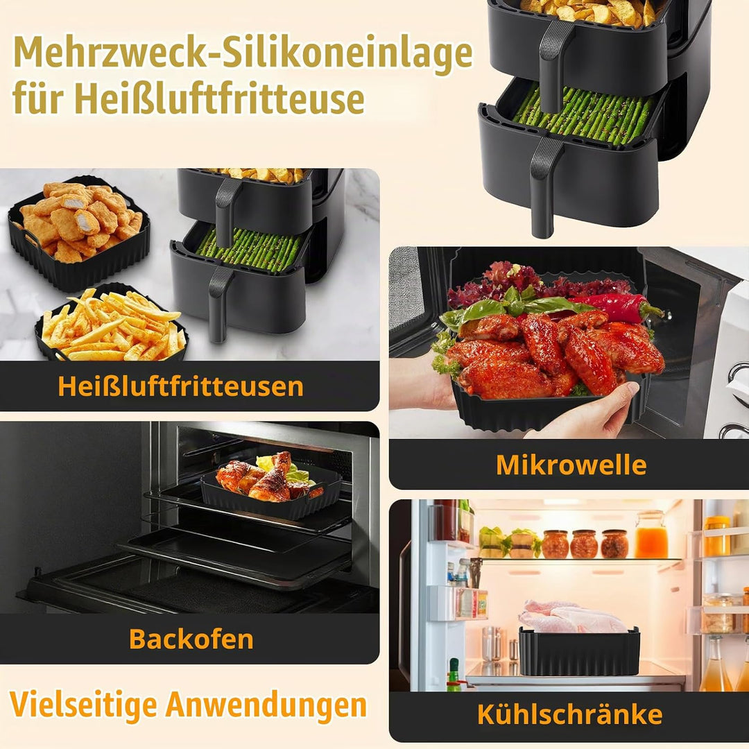 Heissluftfritteuse Zubehör für COSORI Turbo Tower Pro Smart 2 kammern 10,8L(6,5L/4,3L) Double Stack,