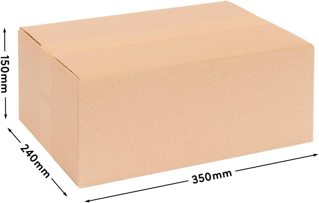 100 Faltkartons Versandkartons DHL Kartons 350 x 240 x 150 mm, 1-Wellig, KK-70, 100