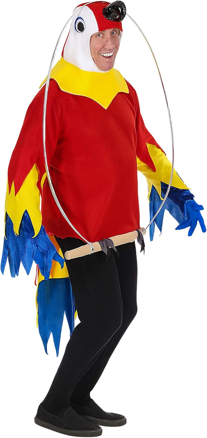 "PARROT ON A PERCH" (costume, mask) - (M/L) M-L, M-L