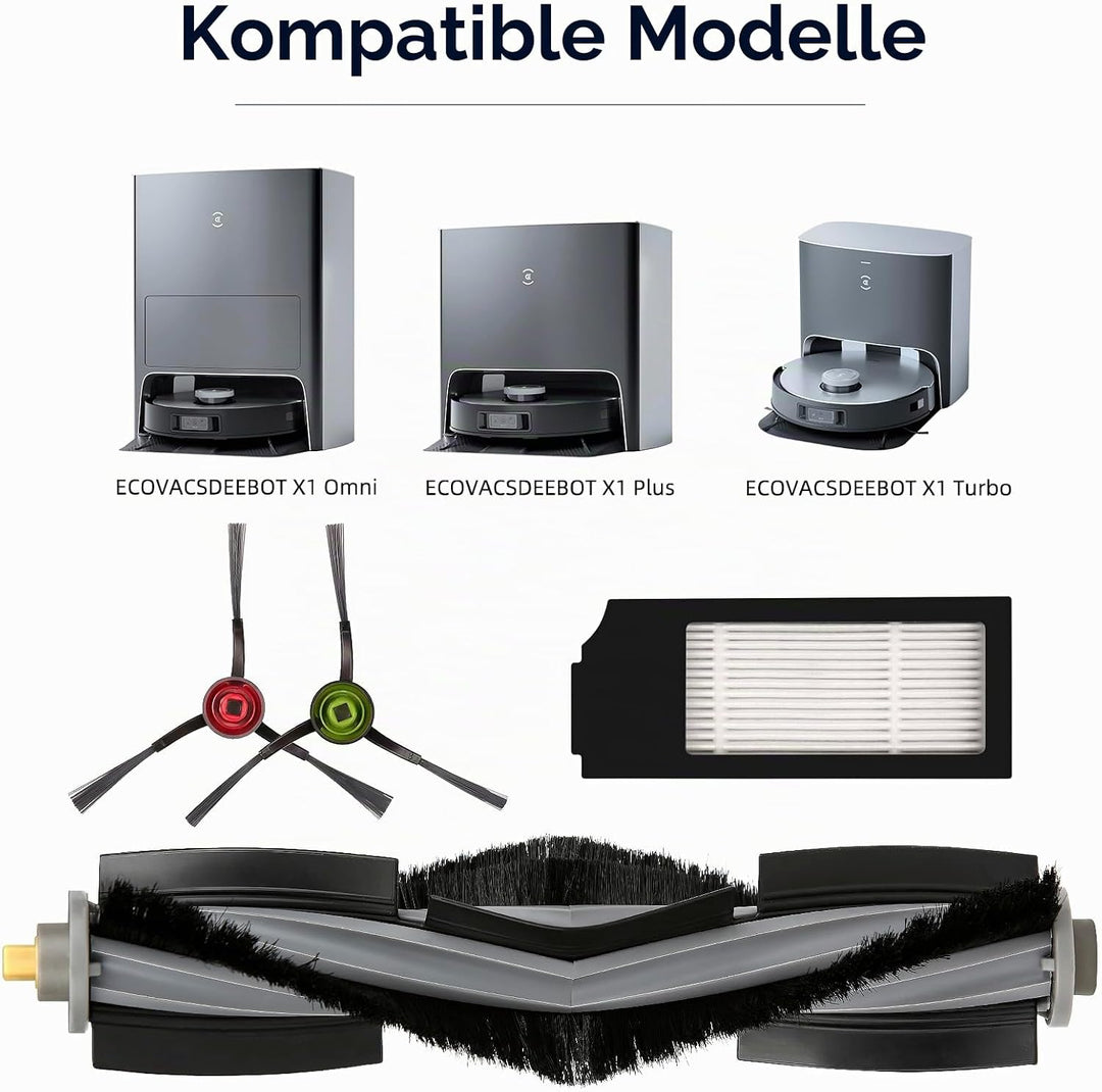 (10 Stück) X1 OMNI Ersatzteile für ECOVACS DEEBOT DEEBOT X1 OMNI, X1 PRO OMNI, X1 OMNI, T10 OMNI Rob