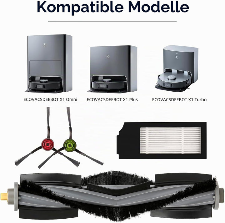 (10 Stück) X1 OMNI Ersatzteile für ECOVACS DEEBOT DEEBOT X1 OMNI, X1 PRO OMNI, X1 OMNI, T10 OMNI Rob