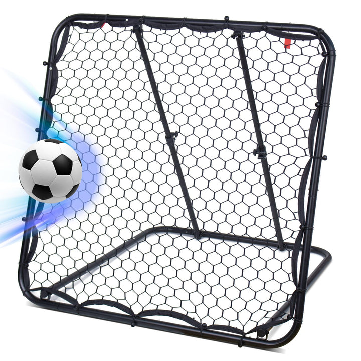 Leogreen Rebounder für Fussball, Fussball Rebounder Jugendlich, Teleskopische Stufenlose Einstellung