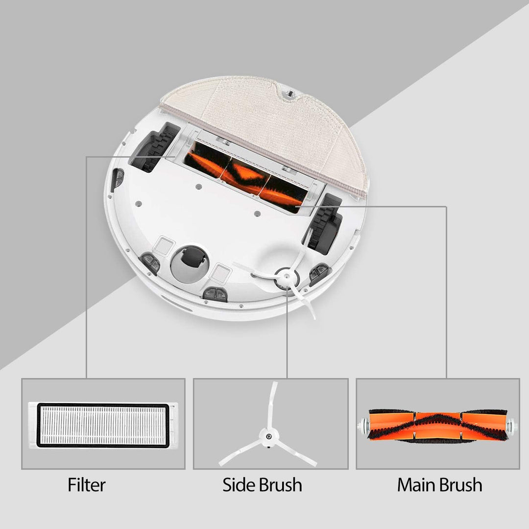 Isincer Ersatzzubehör für XIAOMI MI Robot Vacuum, Roboter Roborock S50 S51 Ersatzteile Bürste & Filt
