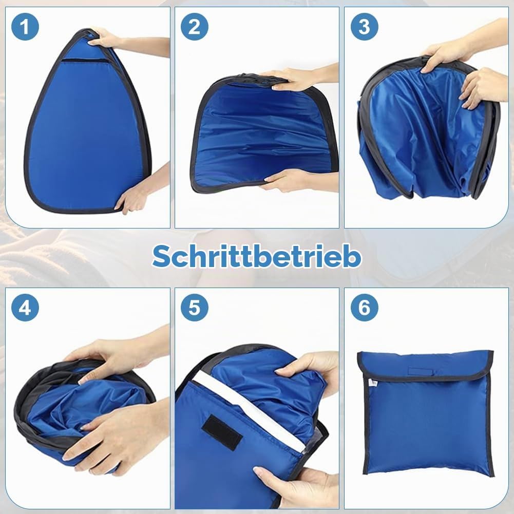 Mini Kopfzelt, Strandmuschel Pop Up, Kopfstütze Zelt mit Aufbewahrungstasche, Sonnenschutz Reise Kle