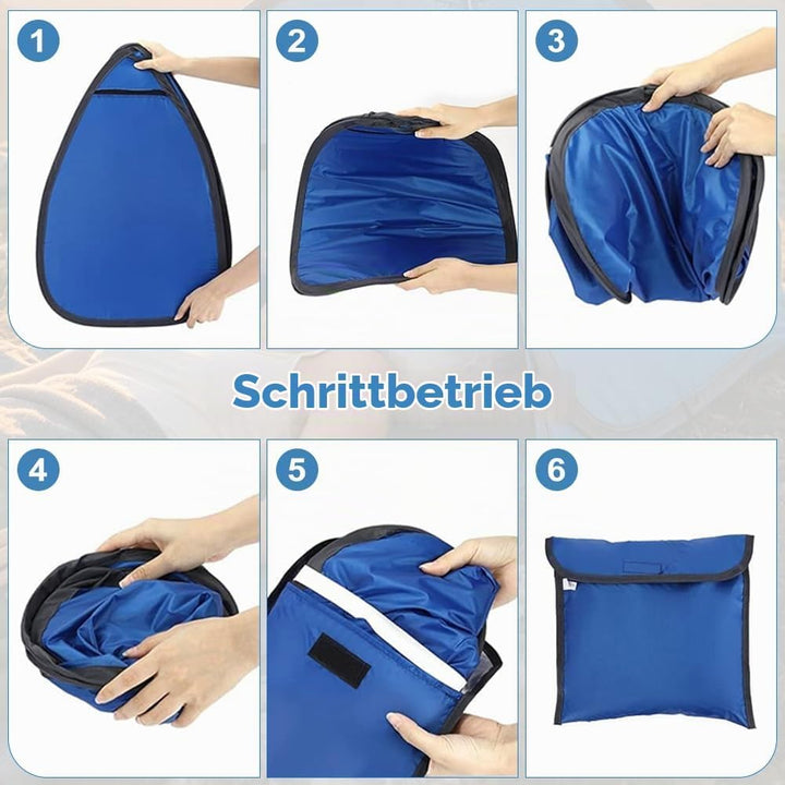 Mini Kopfzelt, Strandmuschel Pop Up, Kopfstütze Zelt mit Aufbewahrungstasche, Sonnenschutz Reise Kle