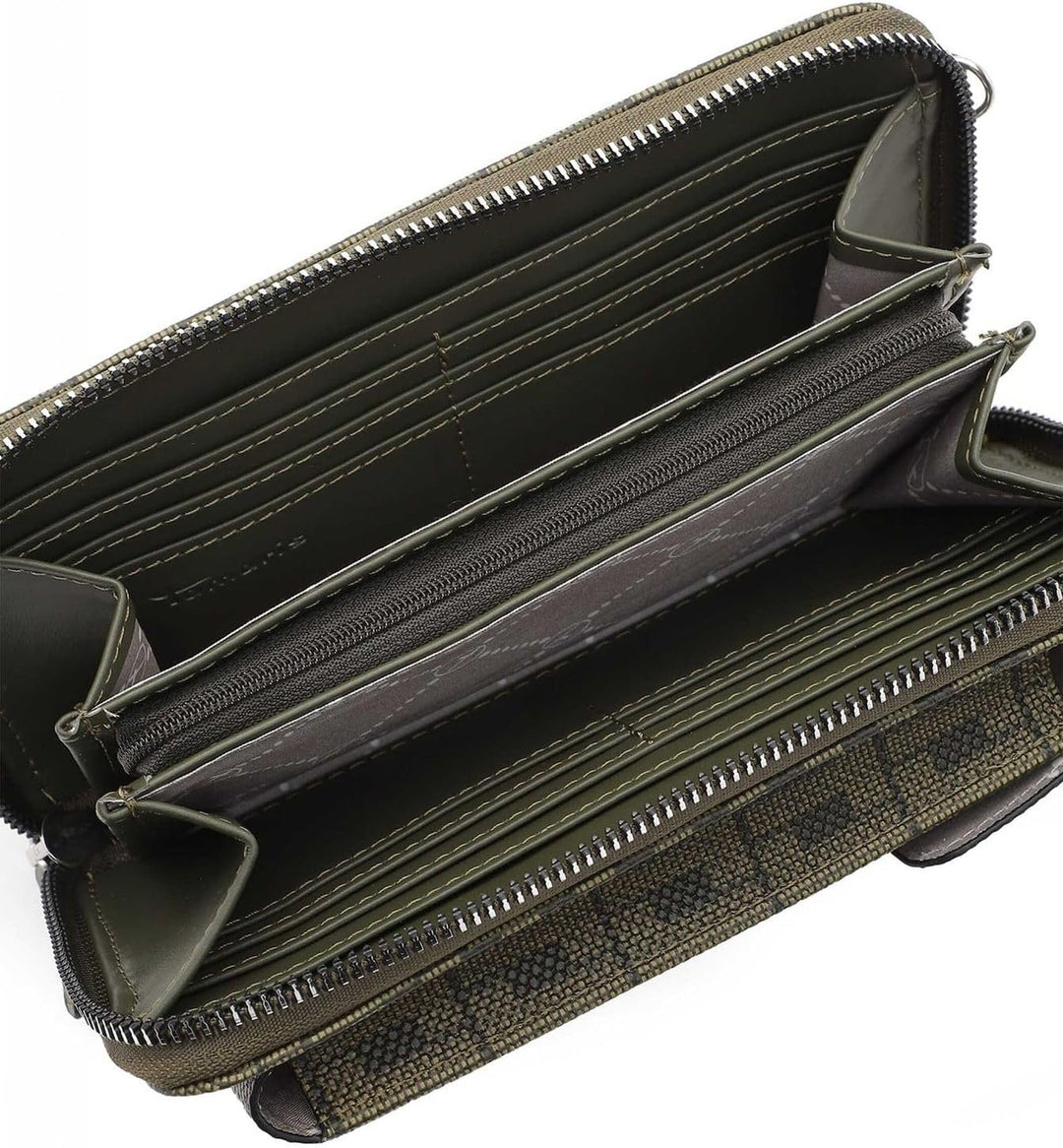 Tamaris Damen Handytasche Handyetui Umhängetasche T Design Jody 31995, Farbe:Grün
