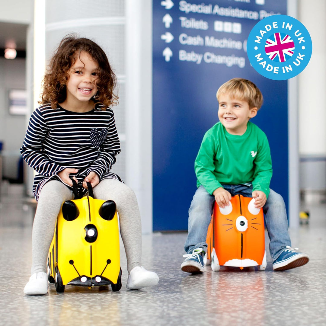 Trunki Handgepäck und Kinderkoffer zum Draufsitzen | Kinder Risen Geschenk für Mädchen und Jungen |