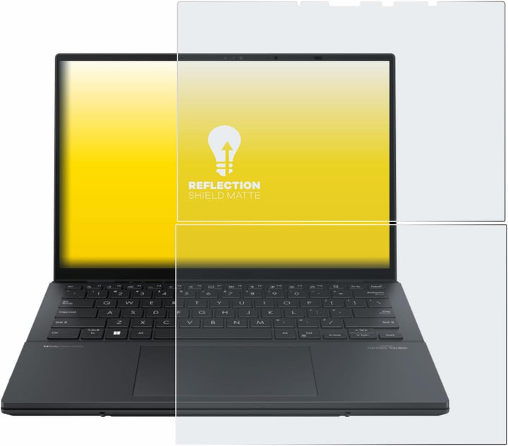 upscreen Entspiegelungs-Schutzfolie für ASUS ZenBook Duo OLED 2024 UX8406 Displayschutz-Folie Matt [