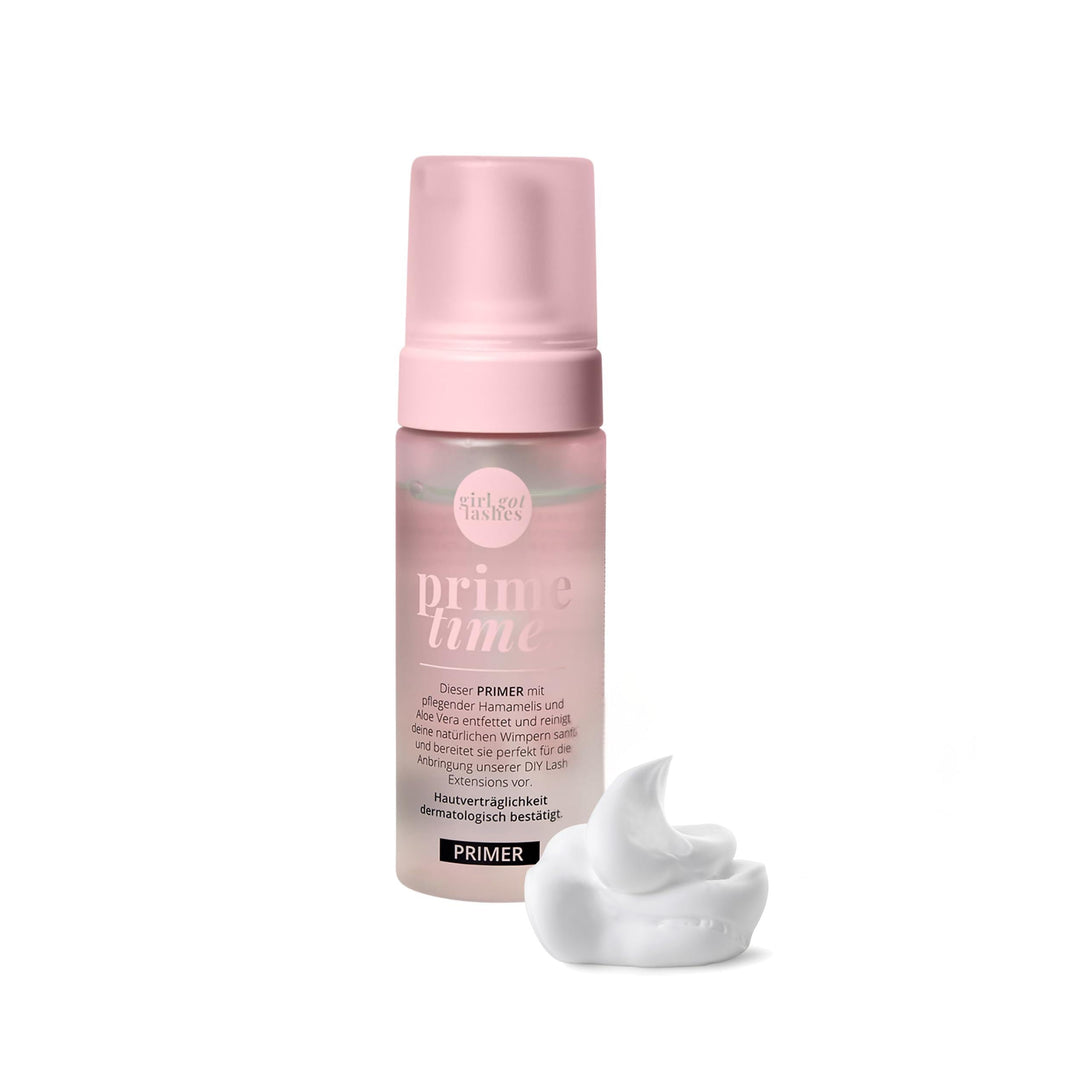 GirlGotLashes Prime Time Primer - Mit pflegender Hamamelis & Aloe Vera - Öl- & sulfatfrei - Vorberei