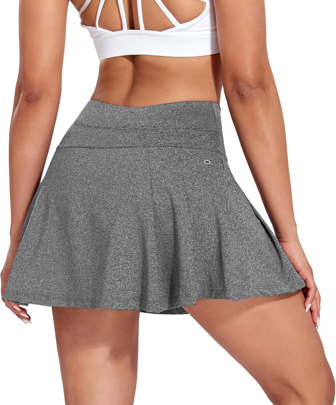 VUTRU Damen Tennisröcke Hohe Taille Tennis Skort mit Taschen Laufröcke Sport Golfrock mit Innenhose,