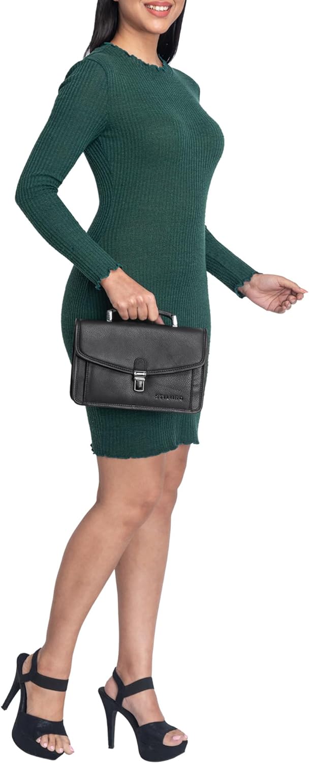 STILORD "Yael Leder Clutch Klein Damen Vintage Mini Handtasche Echtleder Retro Frauentasche Tabletta