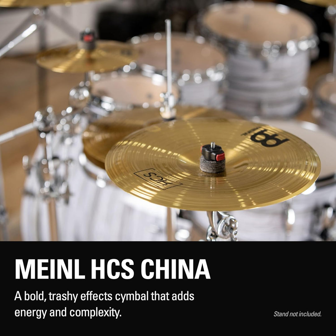 Meinl Cymbals HCS China 12 Zoll (Video) Schlagzeug Becken (30,48cm) Messing, Traditionelles Finish (