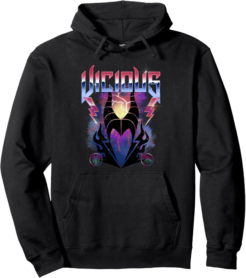 Disney Villains Maleficent Vicious Rock Portrait Pullover Hoodie