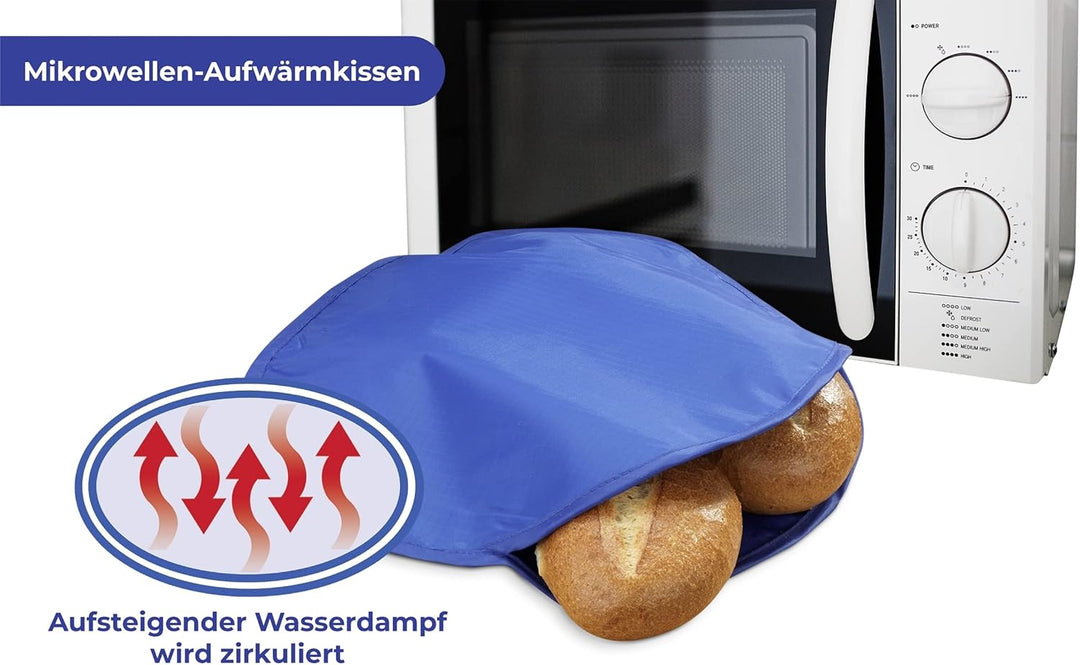 Maximex Mikrowellen-Aufwärmkissen, Brötchen und Croissants aufbacken, in der Mikrowelle anzuwenden,