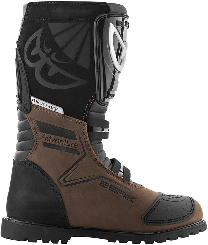 Berik All Terrain Adventure wasserdichte Motorradstiefel 40 EU Braun, 40 EU Braun