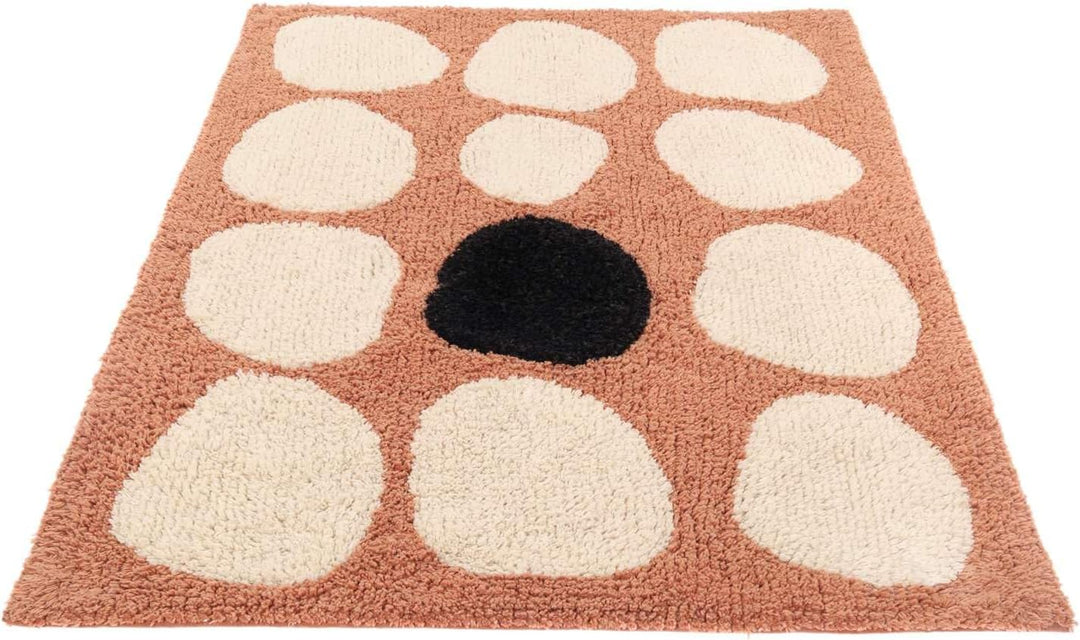 RugVista Badematte Thalassa, 90 x 60 cm, Rechteckig, Mittelflor, Moderner Badteppich, Maschinenwasch