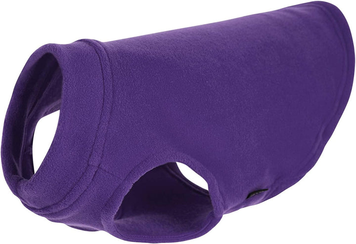 Gooby - Stretch Fleece Vest, Pullover Fleece Vest Jacket Sweater for Dogs, Violet, Medium violett Me