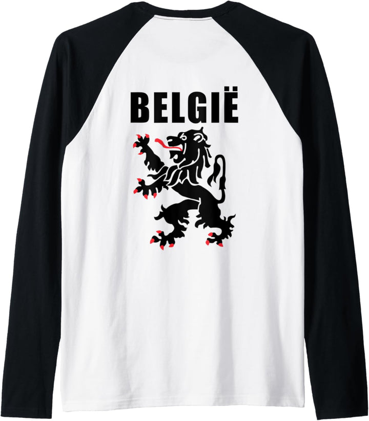 Belgium Voetbal Souvenir Graphic Belgian Lion Nederlands Raglan