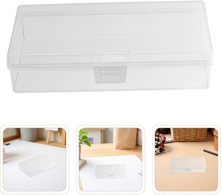 FOMIYES 12 Stück Pack Transparente Rechteckige Aufbewahrungsboxen aus Robustem PP Kunststoff mit Kla