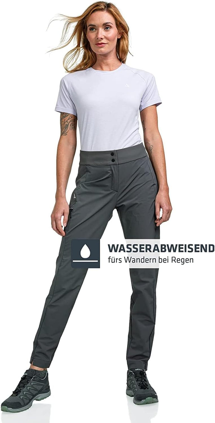 Schöffel Damen Tight Teisenberg L, Wasserabweisende, leichte Sommerhose, robuste Outdoor Hosen mit h
