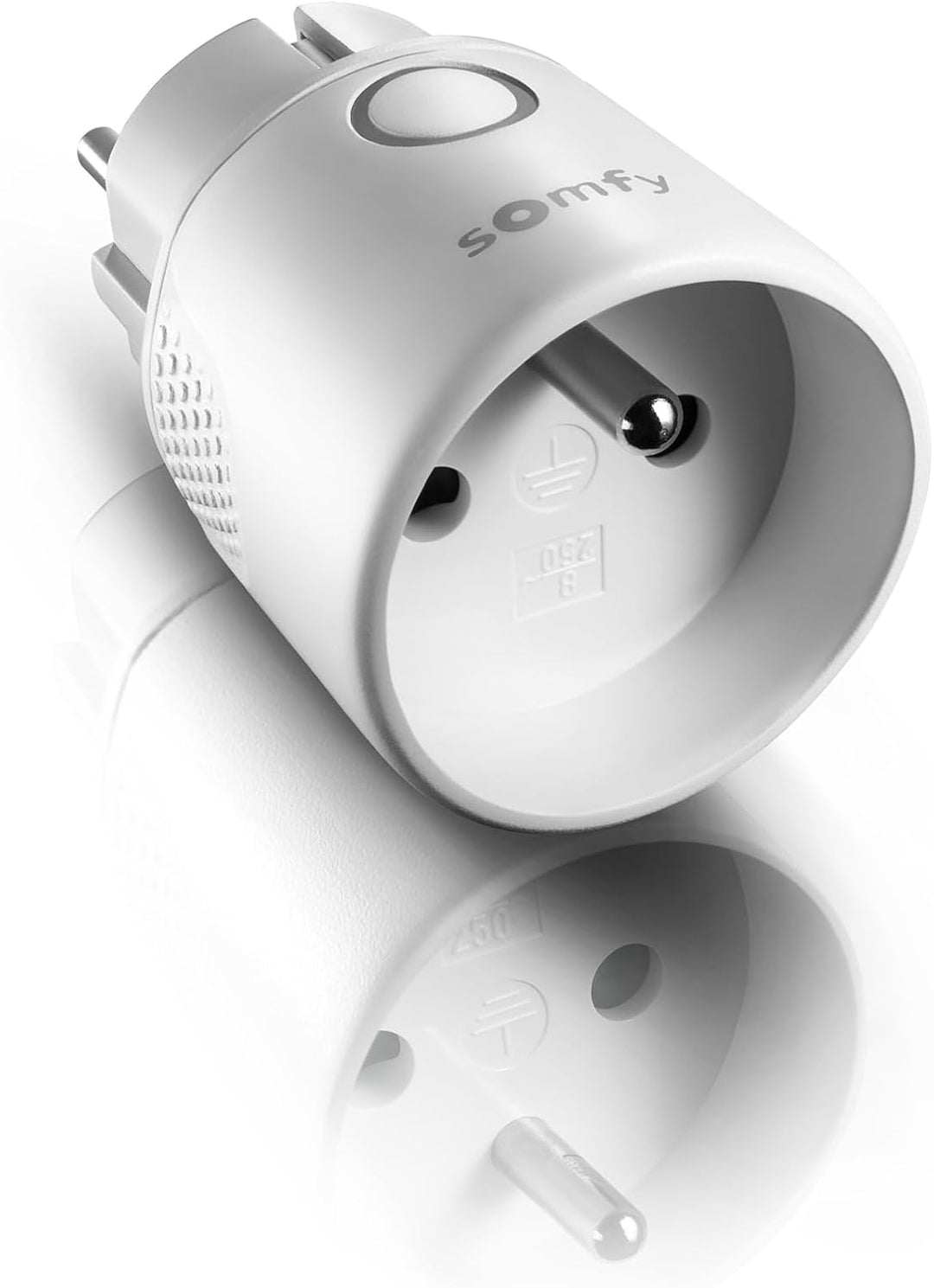 Somfy 1822617 - Funk-Zwischenstecker Plug io on/off Typ E, TaHoma-kompatibel, Bedienung von 230V-Ger