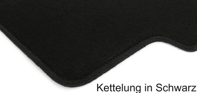 AD Tuning HG3170 Velours Fussmatten Set (4-teilig) Schwarz Passform Autoteppiche