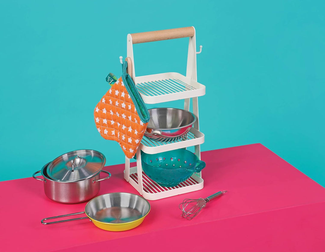 B. toys - Mini Chef - Topf & Pfanne Spielset - Zubehör für die Spielküche - Topf, Pfanne & Kochgesch